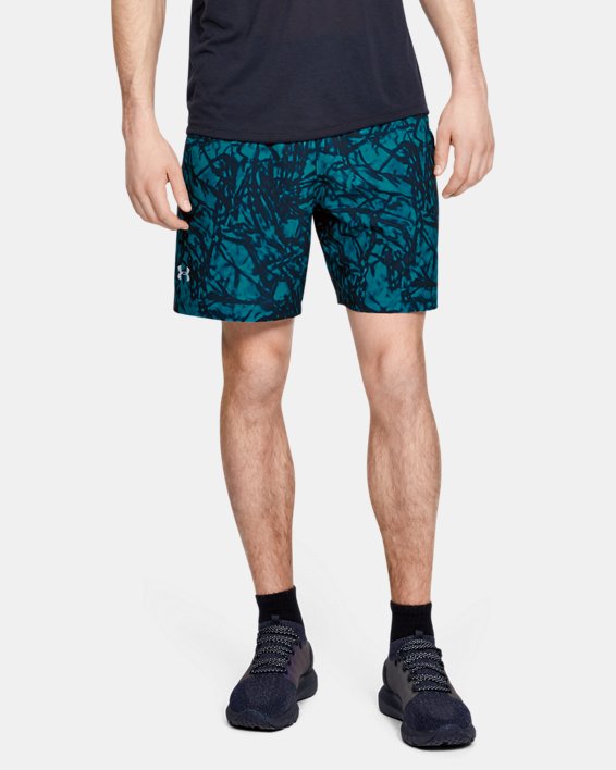 Men's UA Launch SW 7'' Printed Shorts in Gray image number 0